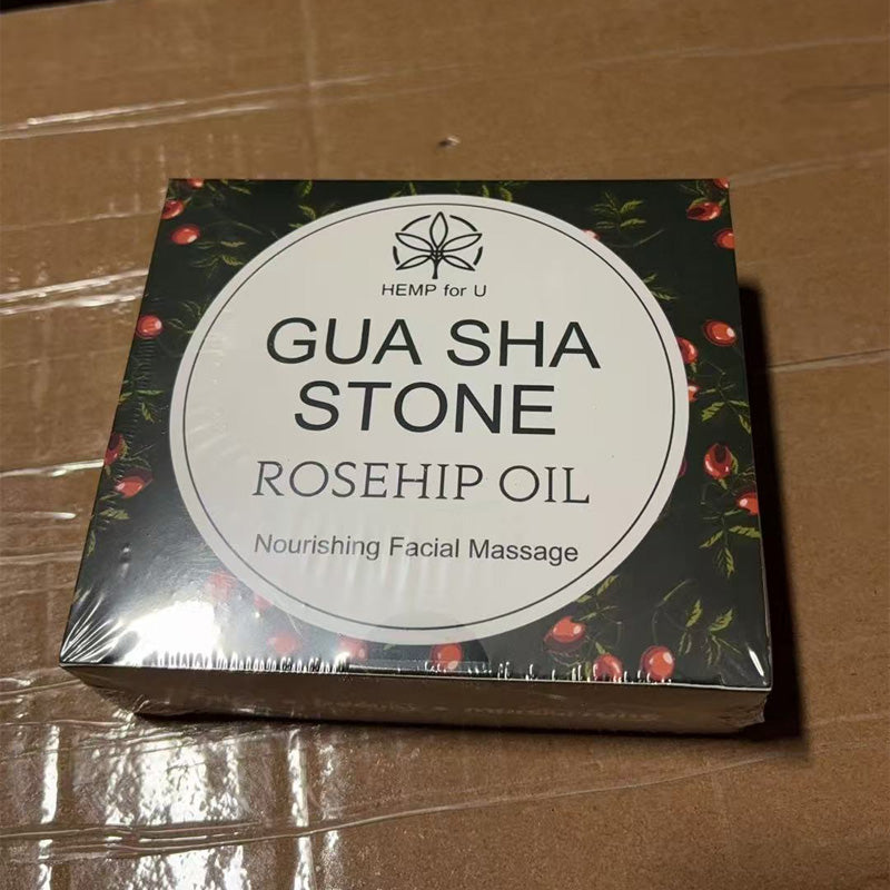 Gua Sha Massage Tools & Rosehip Oil In One Set, 
