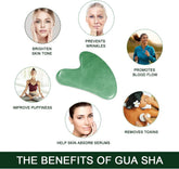 Gua Sha Massage Tools & Rosehip Oil In One Set, 